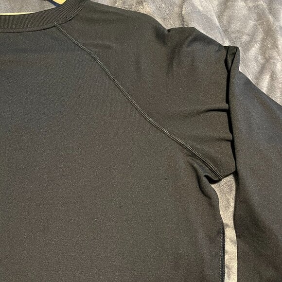 Quince Flowknit Pullover Crew in Black - Picture 6 of 6